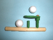 Παιχνίδι εκπνοής ξύλινο με 2 μπάλες